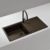 Pomivalno korito SCHOCK Tia D-100L Bronze