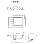 Pomivalno korito SCHOCK Tia D-100LS Bronze