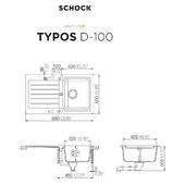 Pomivalno korito SCHOCK Typos D-100 Onyx