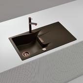 Pomivalno korito SCHOCK Waterfall D-100 Bronze