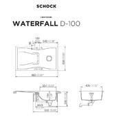 Pomivalno korito SCHOCK Waterfall D-100 Puro