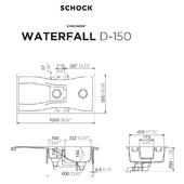 Pomivalno korito SCHOCK Waterfall D-150 Magma