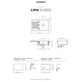 Pomivalno korito SCHOCK Lima D-100S Nero